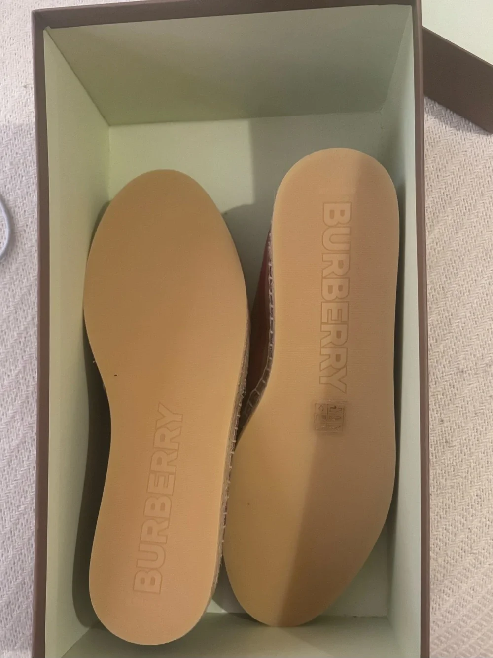 Burberry Alport Check Espadrille Slip-On – US 9 / EU 42 – BNIB